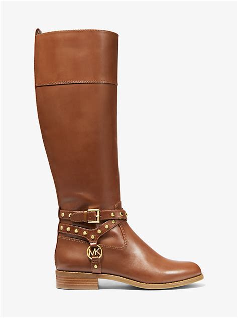 preston studded leather michael kors boot|MICHAEL Michael Kors Women's Preston Studded Leather Boot, .